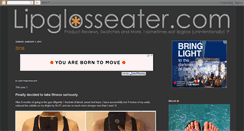 Desktop Screenshot of lipglosseater.com